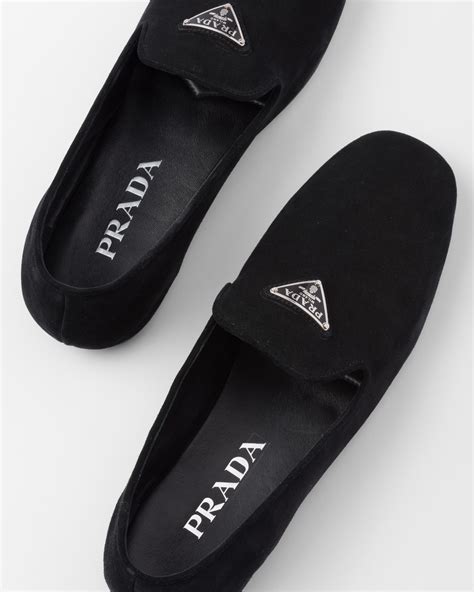 tassel-embellished suede loafers prada|Black Suede Loafers .